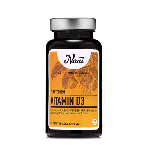 Nani Vitamin D3 På Planteform | 90 kapsler fra Nani på Mecindo.dk