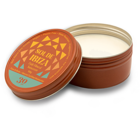 Sol de Ibiza Daily Mineral Sunscreen Face & Body SPF30 | 100 g fra Sol de Ibiza på Mecindo.dk