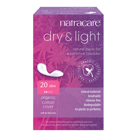 Natracare Dry And Light Til Inkontinens fra Natracare på Mecindo.dk