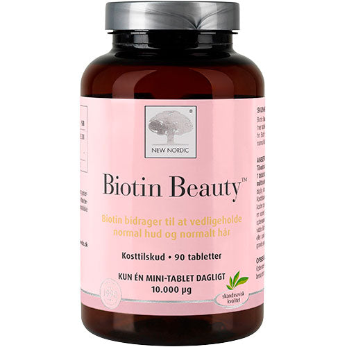 New Nordic Biotin Beauty | 90 tabletter fra New Nordic på Mecindo.dk