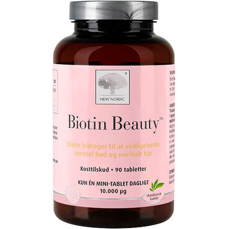 New Nordic Biotin Beauty | 90 tabletter fra New Nordic på Mecindo.dk