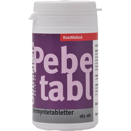 Obbekjaers Pepermynte Tabletter | 185 Tabl. fra Obbekjaers på Mecindo.dk