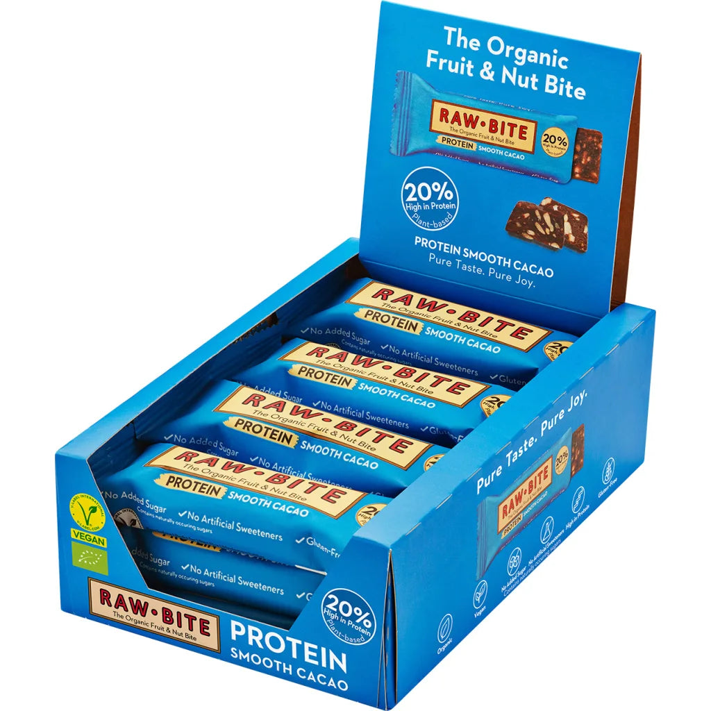 RawBite Protein Smooth Cacao Økologisk | 45 gr fra Mecindo.dk på Mecindo.dk